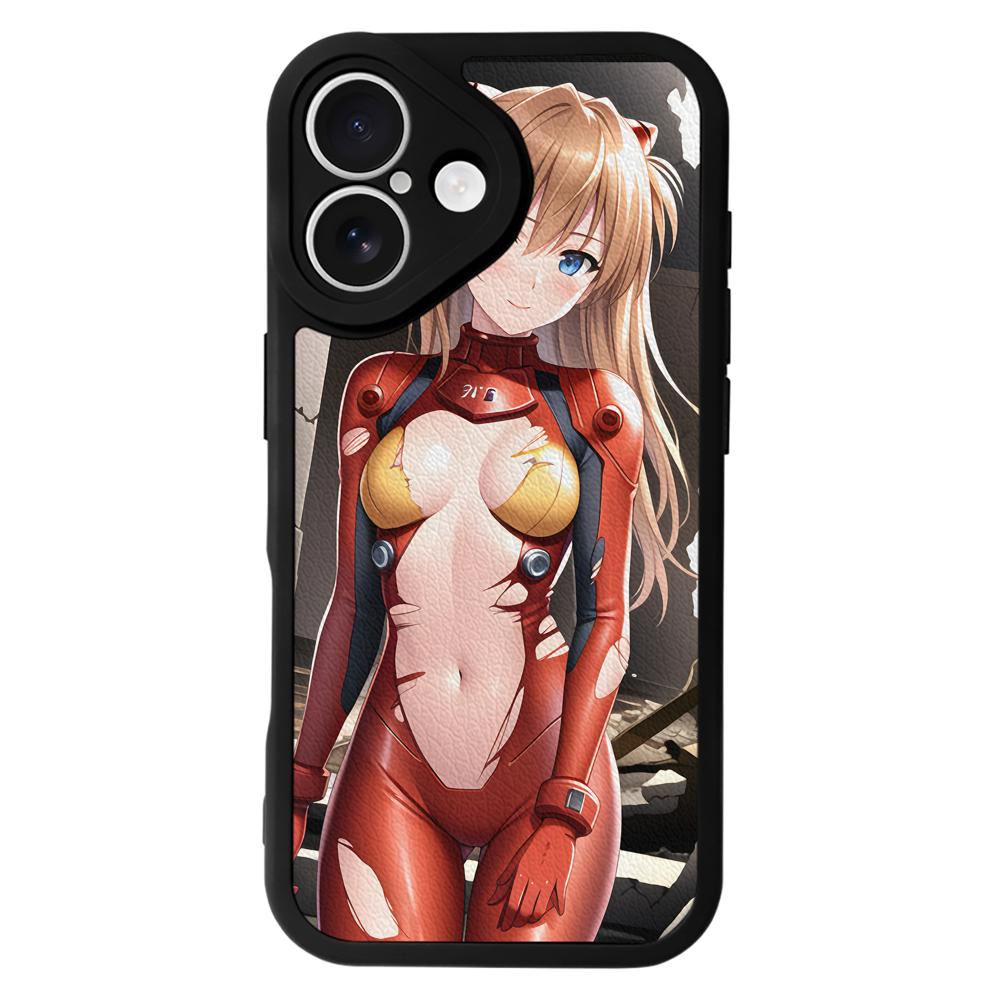 （画像用） EVA 新世紀エヴァンゲリオン 【iPhone 16シリーズ対応】シリコンスマホケース（レザー調） 材質：シリコン